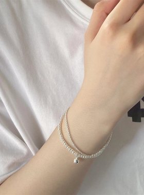 满天星拼接珍珠双层手链女2025早秋新款简约手饰ins小众闺蜜手串