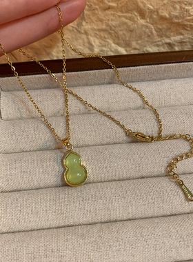 #BBF葫芦项链复古女吊坠简约百搭时尚锁骨链生日情人节礼物