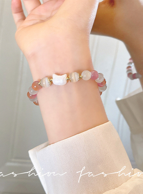 甜酷高颜值闺蜜学生猫咪手链女ins小众精致手串百搭冷淡风手饰品