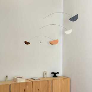 莫兰迪淡颜系室内空中平衡吊饰挂饰 创意家居卧室软装 民宿咖啡厅