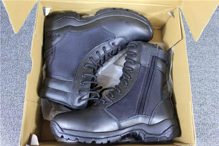 Boots militaires pour homme en cuir - Ref 1396893 Image 1