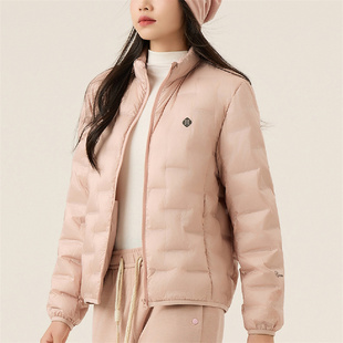 2025年秋冬女士轻薄暖立领保暖内胆休闲拉链外套上衣白羽绒服女款