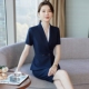 工作服女职业气质夏天短袖 裙女神气质前台行政收腰正装 西装 套装