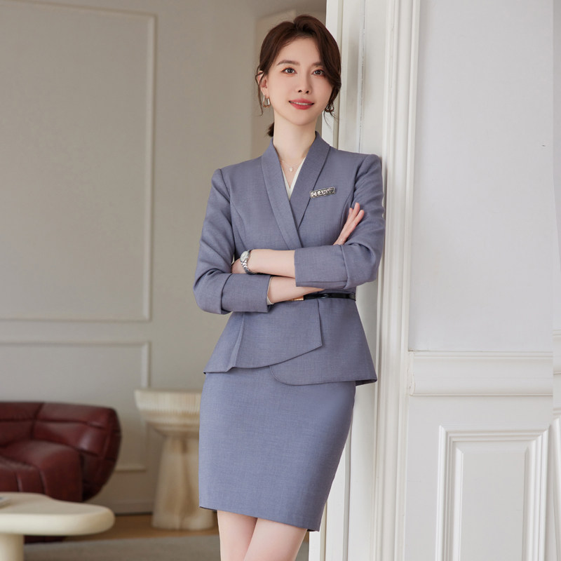 酒店前台接待美容院秋冬西服套装