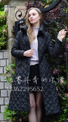 PMANW7520-88/3980粉红玛琍白鸭绒150g羽绒服女时尚刺绣面包领