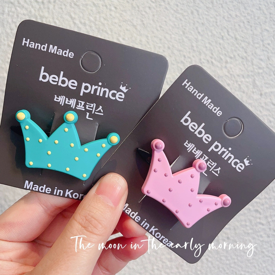 韩国进口超可爱糖果色点点卡通皇冠扣夹青蛙夹发夹女孩头饰发夹