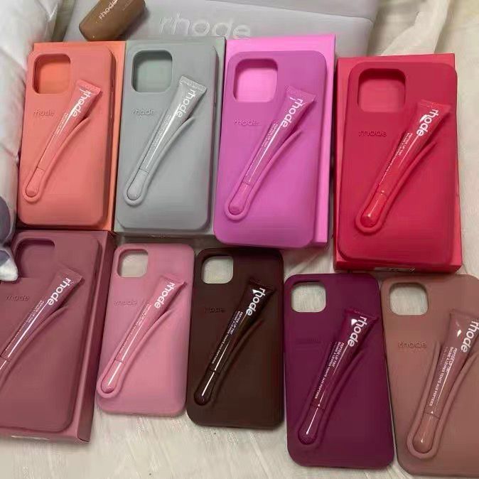 rhode同款海莉口红唇膏适用iPhone17promax手机壳15Pro全包防摔16Plus新潮保护套13pro硅胶12网红11pro趣味