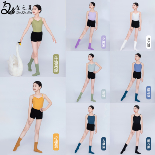 儿童舞蹈服女童吊带练功服体操服新款 连体形体服芭蕾舞服少儿套装