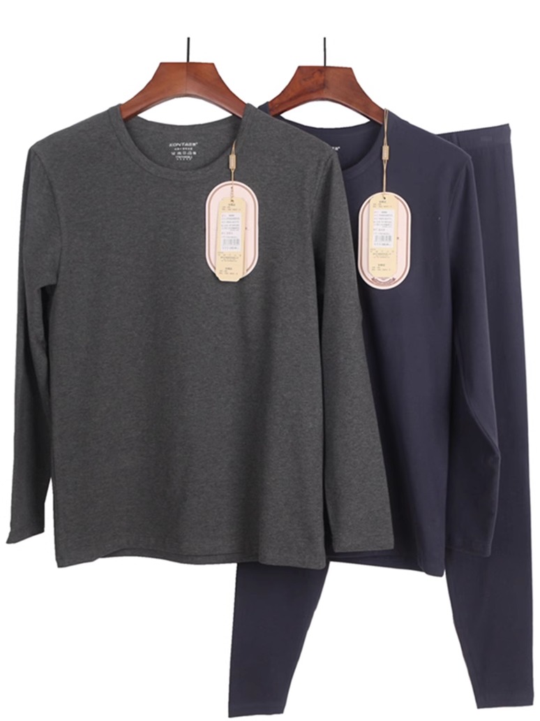 庄泰男纯棉保暖套装秋衣秋裤