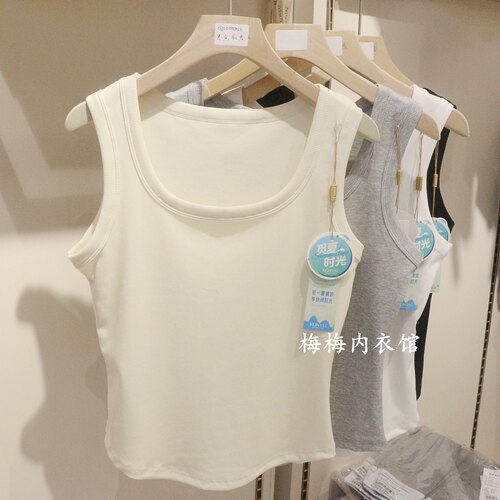 庄泰夏季女士背心吊带螺纹薄款宽松大码运动打底衫无袖上衣1320