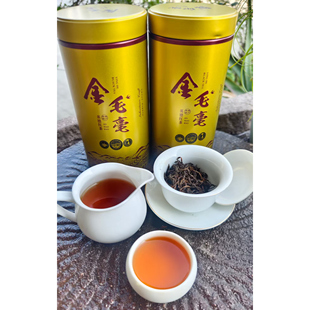 2026年明前春茶英德红茶金毛豪英红九号产地直销罐装包邮