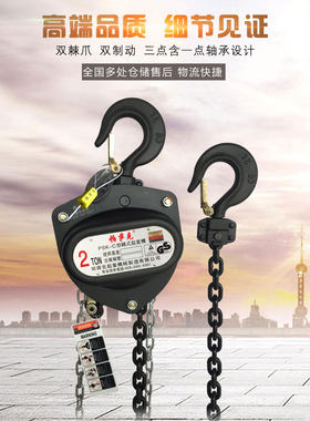 帕萨克PASAK手拉葫芦1T/2T/3T/5T吨手动起重葫芦吊葫芦倒链小型3m
