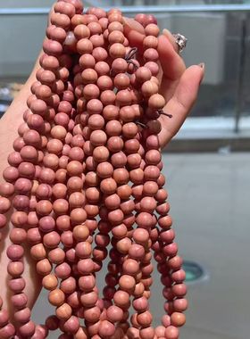 精品血柏木8mm108佛珠多圈手串爆款圆珠长链diy文玩小红书爆款