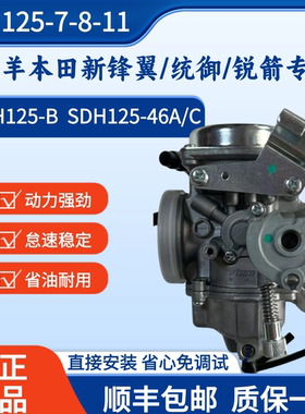 适用五羊本田新锋翼WH125-B/7/8统御SDH125-46AC锐箭摩托车化油器