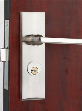 5745锁体单舌门锁孔距140大单舌插芯执手锁简约浴室卫生间单舌锁