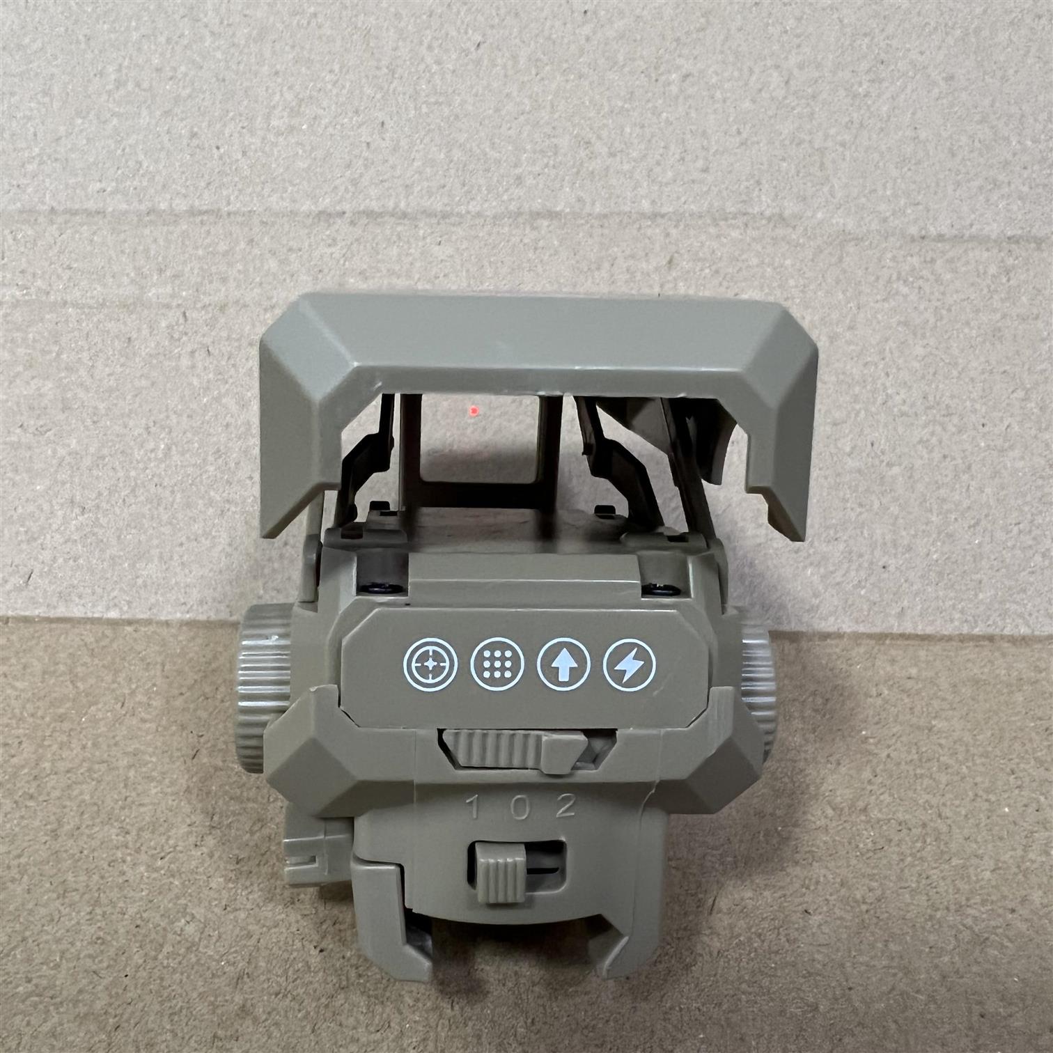 弹弓模型配件可调红绿变点瞄准器模型光点观望镜寻鸟镜装饰