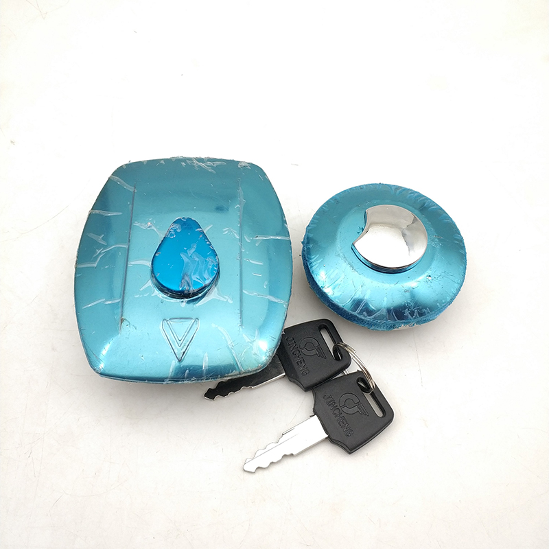 适用金城铃AX100摩托车圆油箱盖爵铃100方油箱盖油箱锁燃油锁盖子