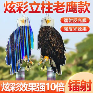 专用神器户外 炫彩立体驱鸟猫头鹰赶鸟彩带防鸟果园老鹰仿真新款