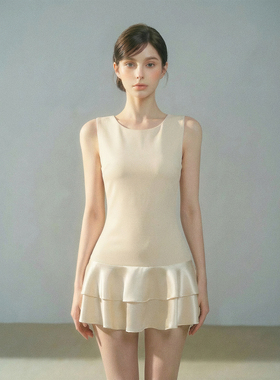 SeaRisen01/25AM10:00圣彼得堡天鹅湖·醋酸鎏光绑带连衣裙女