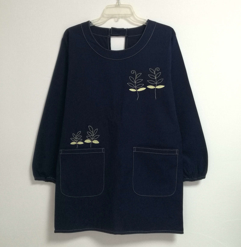 耐脏有袖围裙日本卡通长袖