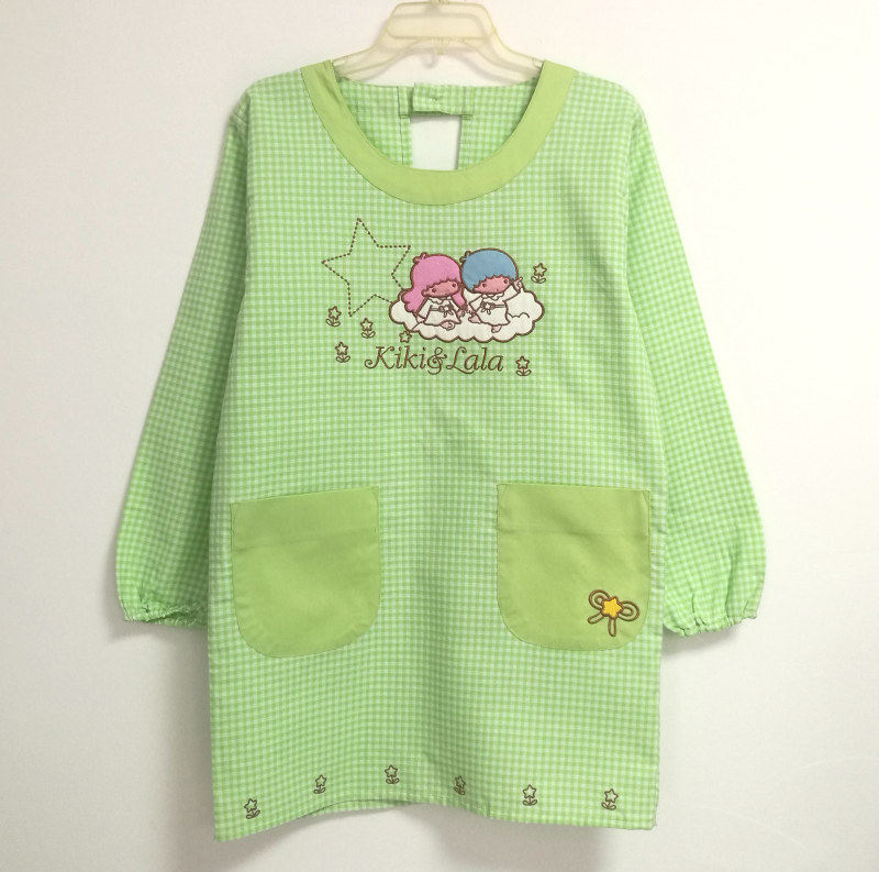 包邮长袖围裙女创意反穿咖啡店员工作服男女日本可爱公主韩版时尚