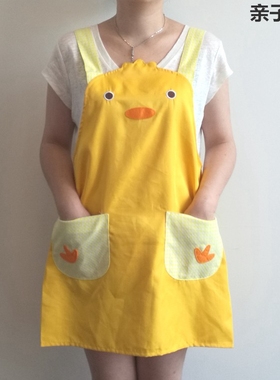 包邮日本厨房围裙 可爱卡通 公主围裙韩版时尚罩衣反穿店员工作服
