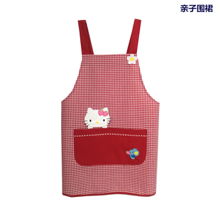 时尚 韩版 咖啡店员工作服围裙 日本外贸可爱卡通公主反穿罩衣 包邮