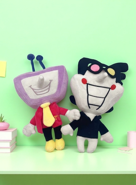 跨境爆款Deltarune Spamton三角符文Tenna斯潘顿毛绒玩偶公仔