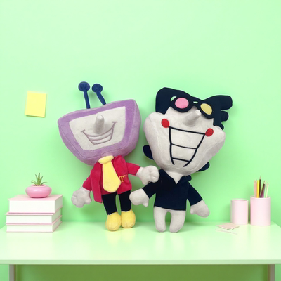 跨境爆款Deltarune Spamton三角符文Tenna斯潘顿毛绒玩偶公仔