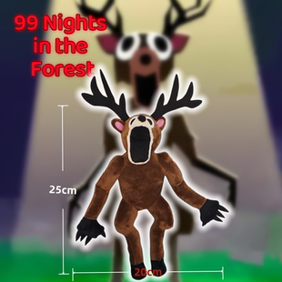 跨境Roblox游戏 99 Nights in the Forest鹿毛绒玩具儿童礼物