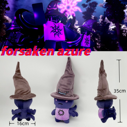 新款跨境Roblox forsaken azure毛绒玩具游戏桌面two time玩偶