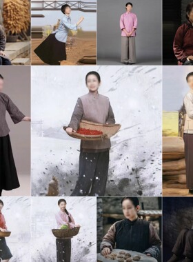 古装影视学生装村妇老百姓古装民国清末女士棉麻服装村姑丫鬟农民