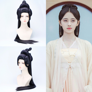 新品古装影视假发套侠女侠客古风头套汉式整顶cos舞台假发B-053