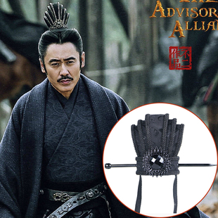 影视古装春秋战国宰相大臣头冠三国丞相男头饰话剧演出古代帽子