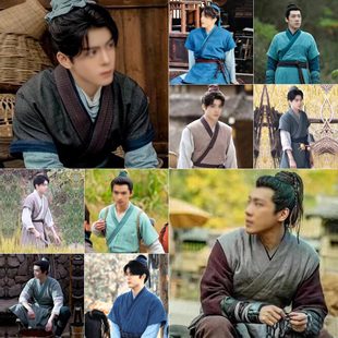 秦汉侍卫家丁老百姓羣演古装魏晋唐宋朝汉服男士棉麻店小二随从