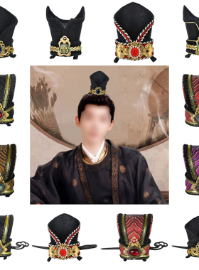 古装将军公子秦汉男士发冠影视剧
