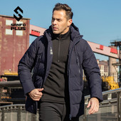 Plus都市户外秋冬休闲防寒保暖中长款 三夫户外 Sanfo 羽绒服