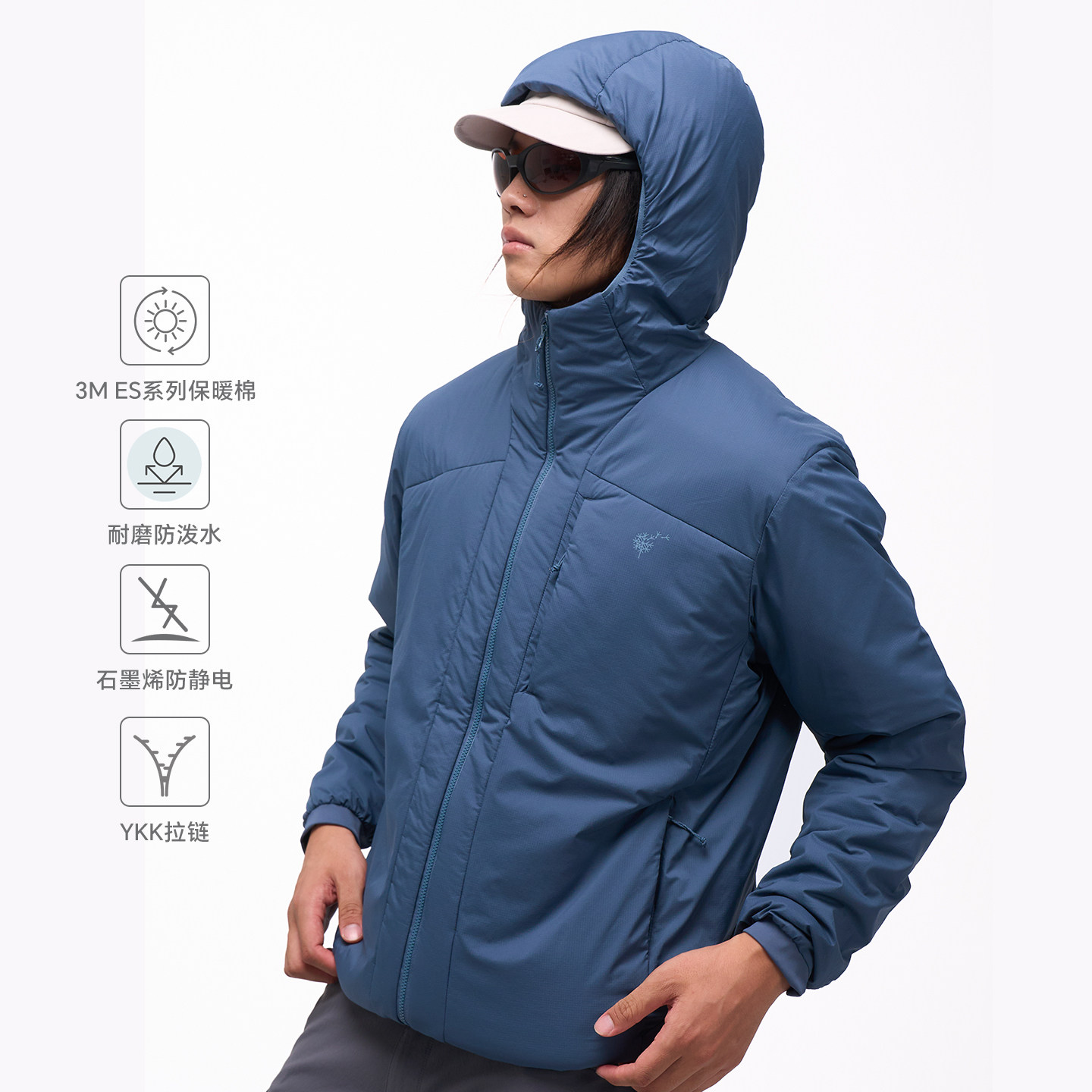 隐者山之道二代寒烟保暖3M棉服