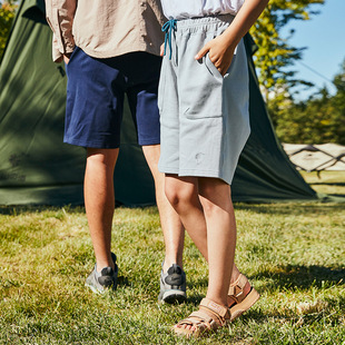 三夫户外丨隐者山之道针织运动短裤亲肤棉感宽松透气裤子休闲