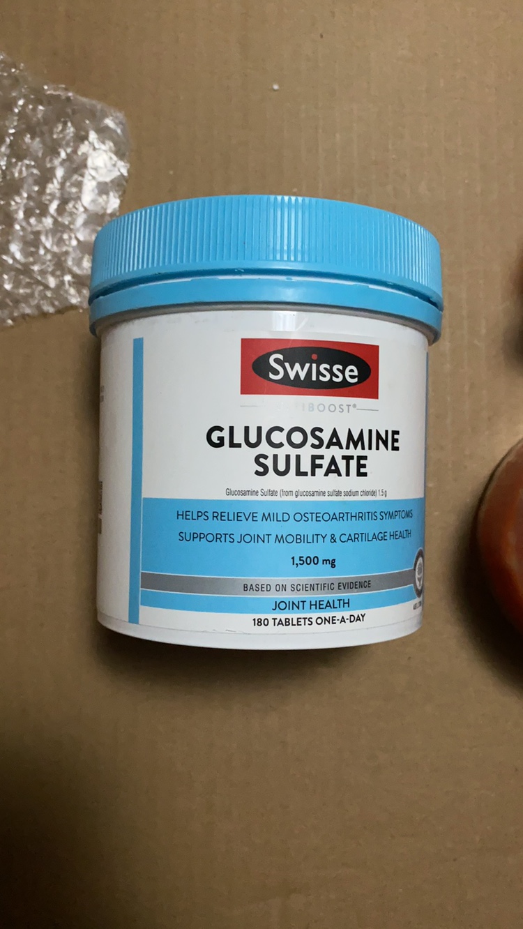 现货 26年8到期澳洲Swisse关节片氨糖硫酸氨软骨素维骨力180粒
