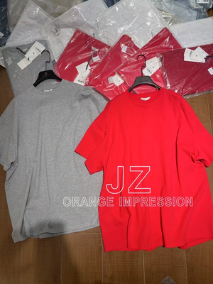 橘子印象春夏新款infftru圆领宽松慵懒廓形大版纯色百搭短袖T恤女