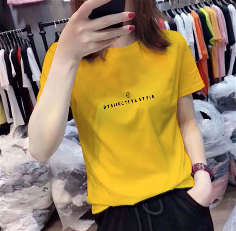 韩版东大门新款半袖打底体恤衫夏装短袖t恤女ins百搭显瘦纯棉上衣