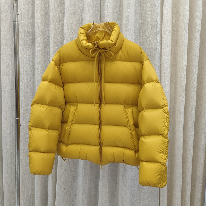 羽绒服女加厚2025冬季韩系宽松短款小个子简约90白鸭绒立领排骨潮