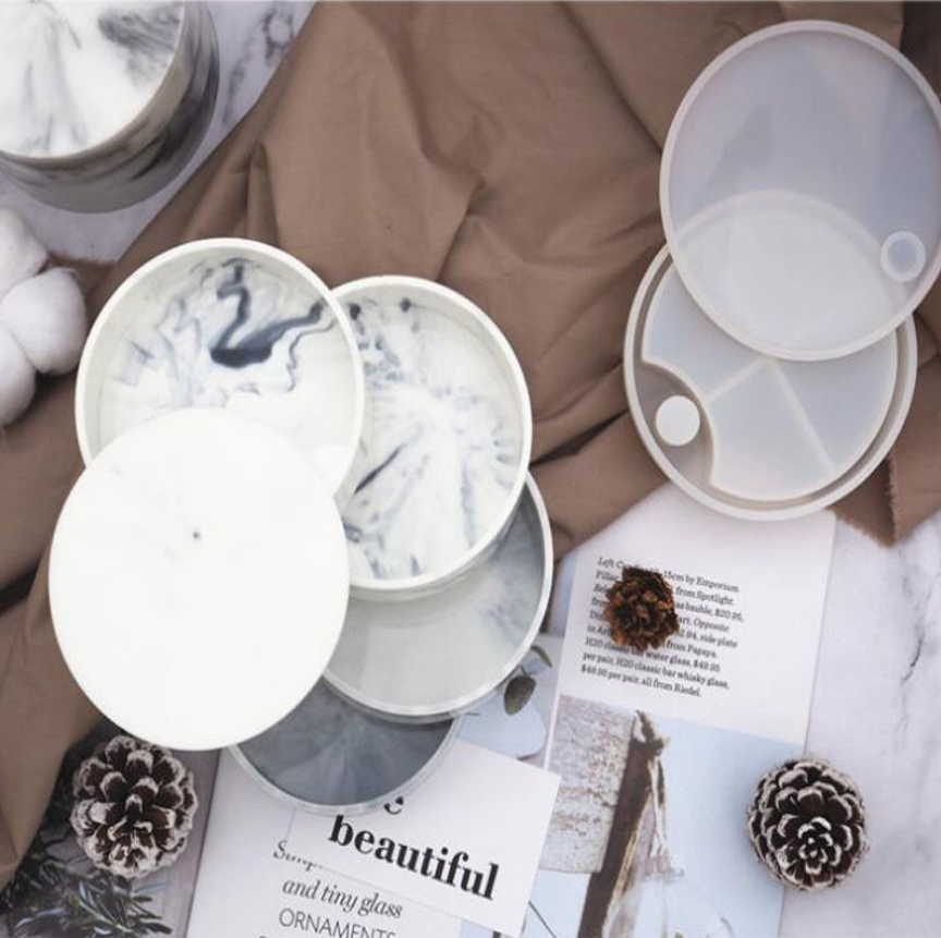 小金龙diy水滴收纳盒硅胶滴胶旋转重叠多层首饰盒首饰架收纳架