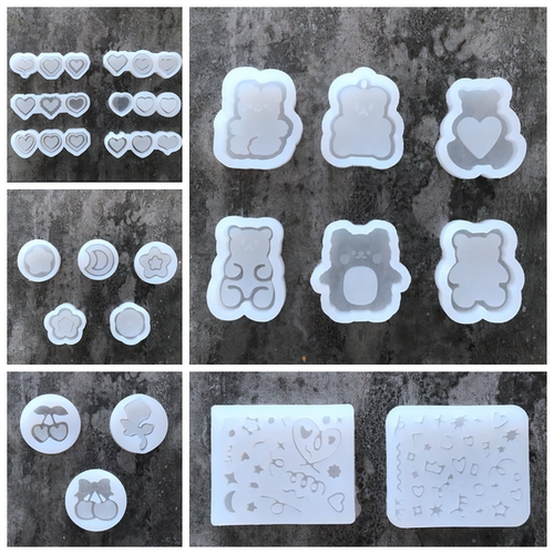 新款ins小熊滴胶流沙模具