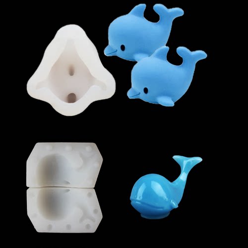 3D立体海豚慕斯蛋糕模具