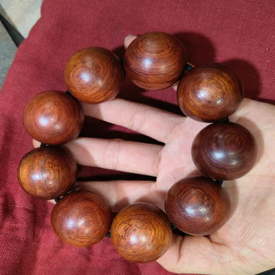 正宗国标红木提珠手串3.54.0cm