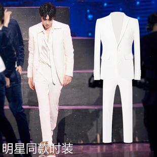 香港王一博明星同款西服套装偶像男团少儿走秀西服街舞演出服定制