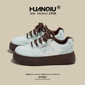 小白鞋 女款 春秋2025新款 环球官方旗舰店正品 百搭厚底chic韩系板鞋