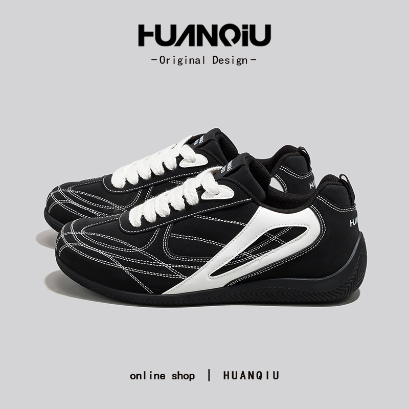 环球阿甘德训鞋男款2025秋季小白鞋新款百搭轻便舒适厚底潮酷板鞋